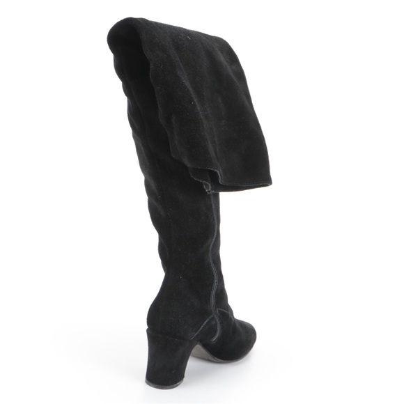 Roberto Vianni for Newman Marcus Black Suede Thigh Hugh Boots - Picture 4 of 7